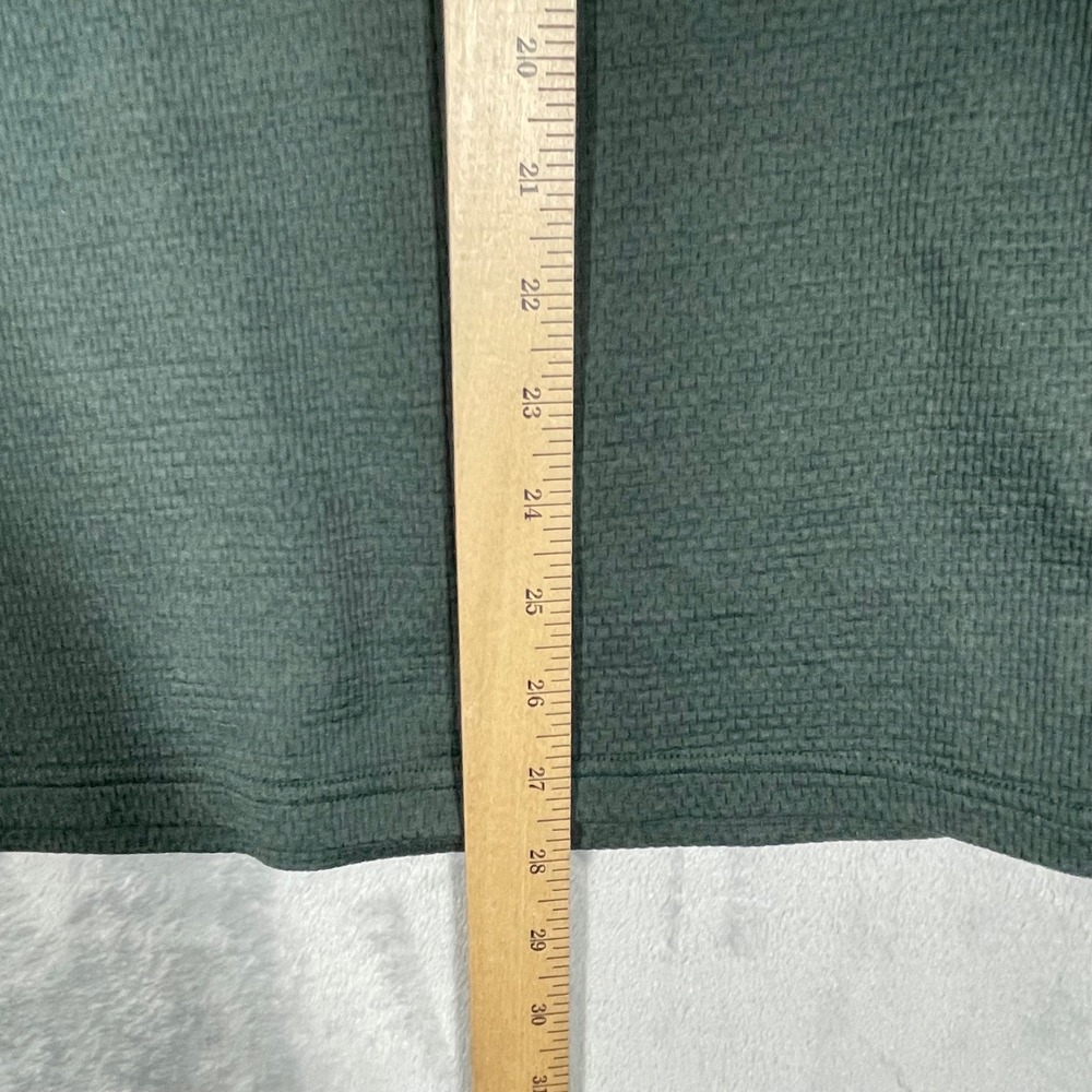 Reigning Champ Mens Textured Waffle Knit Polo Shirt Forest Green Medium Canada - Picture 6 of 8